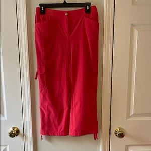 Women's Red Capris